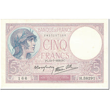 France, 5 Francs, 5 F 1917-1940 ''Violet'', 1939, 1939-07-13, AU(50-53)