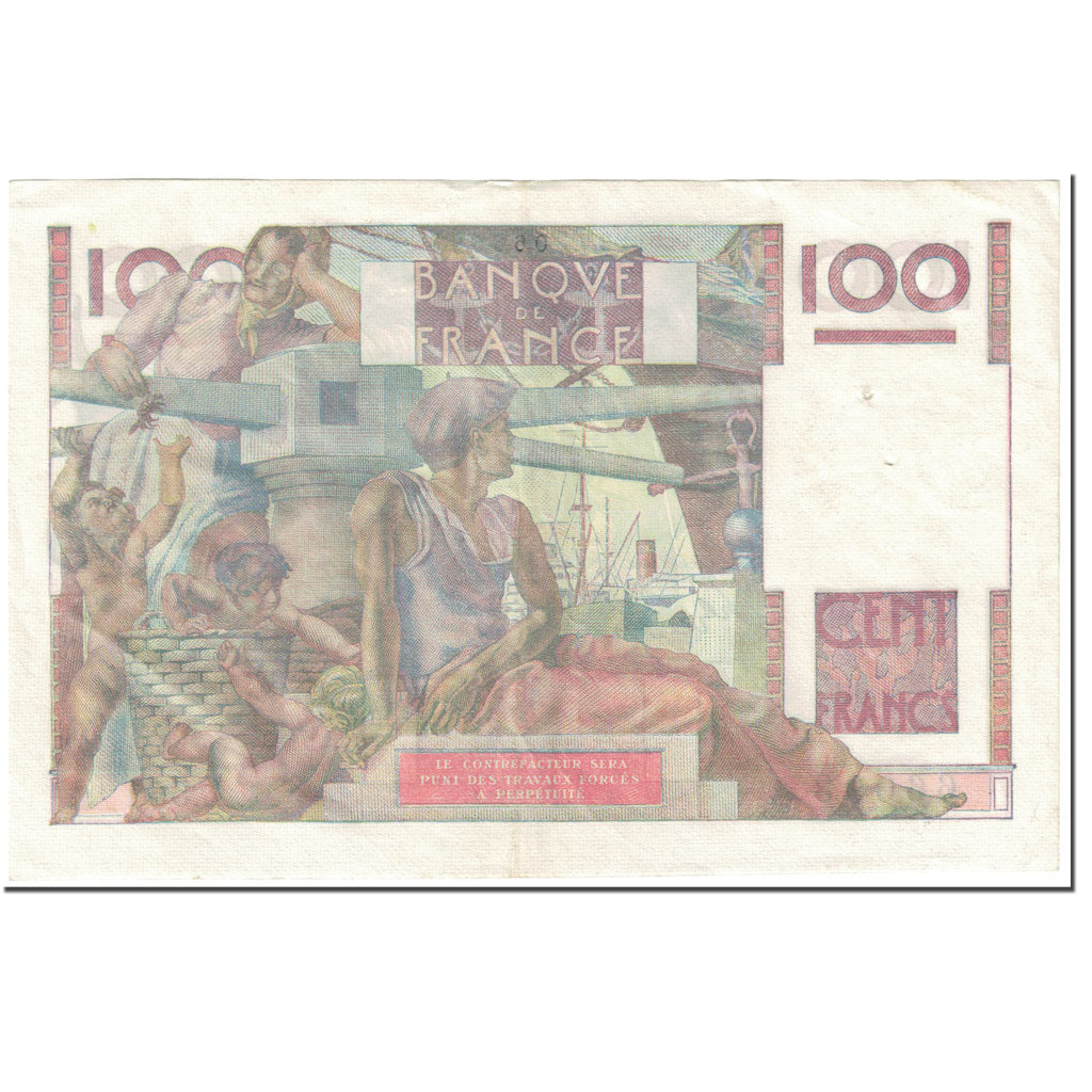 France, 100 Francs, 100 F 1945-1954 ''Jeune Paysan'', 1953, 1953-08-06, TTB+
