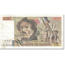 Francia, 100 Francs, 100 F 1978-1995 ''Delacroix'', 1980, Undated (1980), BC