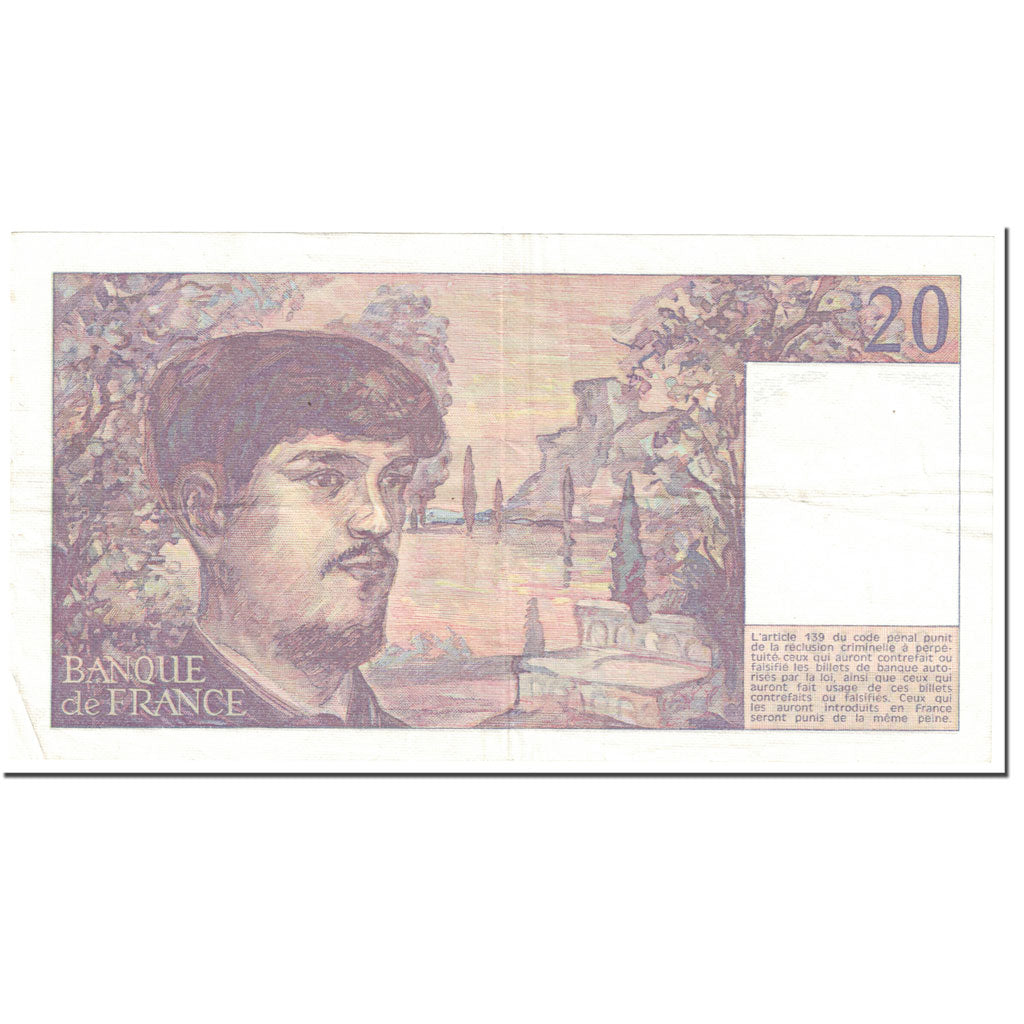 France, 20 Francs, 20 F 1980-1997 ''Debussy'', 1980, Undated (1980), SUP+