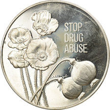 Francia, medalla, Nations Unies, Stop Drug Abuse, Politics, Society, War, 1973