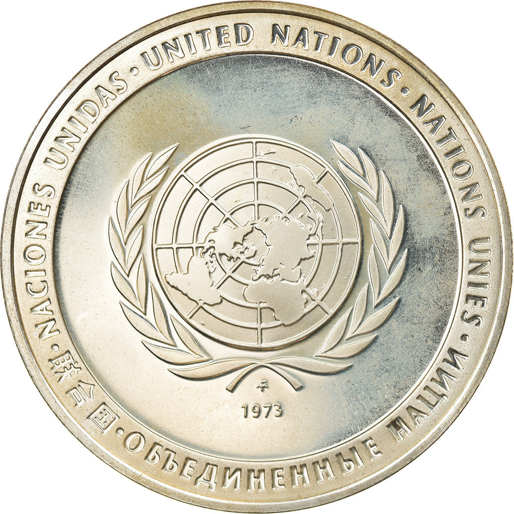 Francia, medalla, Nations Unies, Stop Drug Abuse, Politics, Society, War, 1973