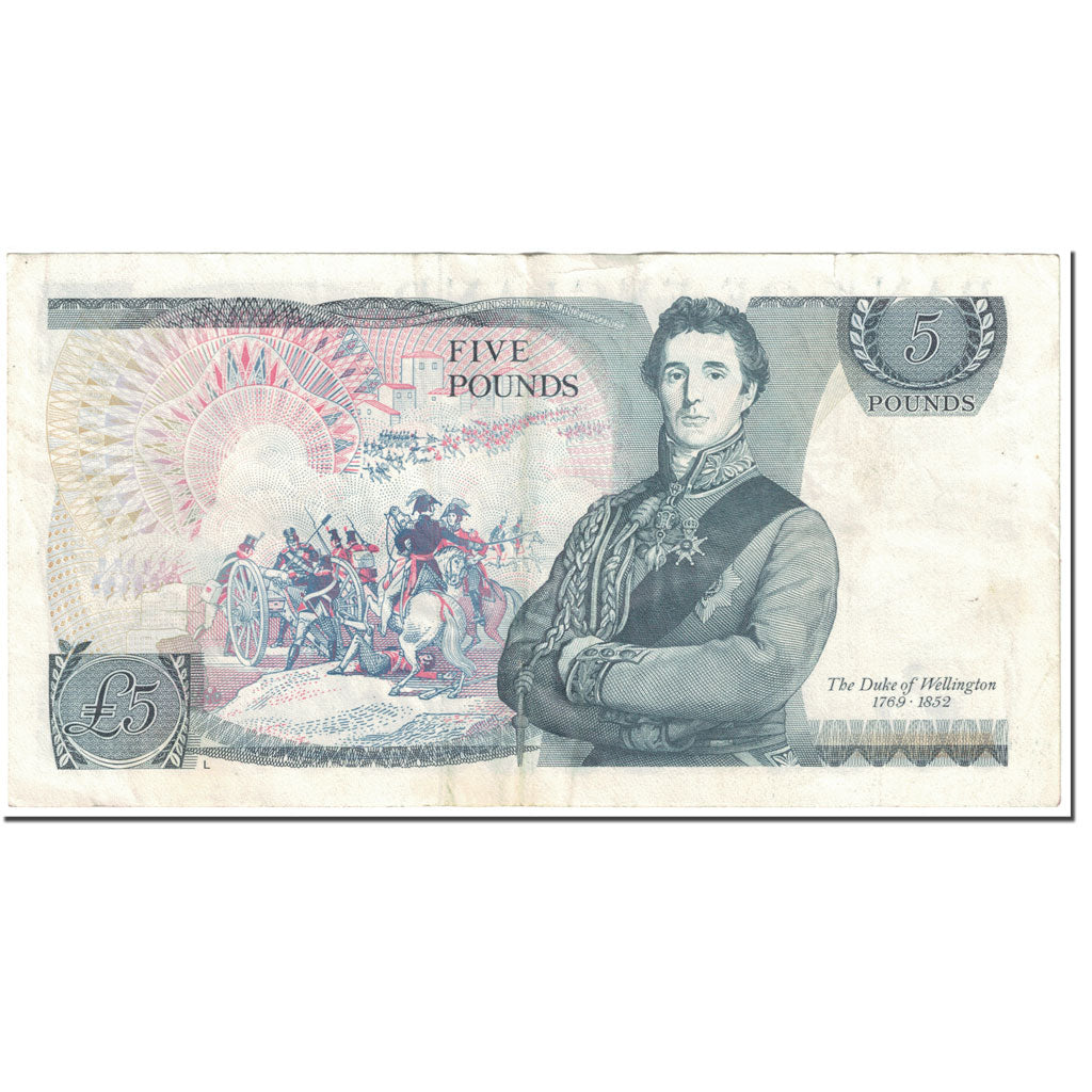 Banknote, Great Britain, 5 Pounds, 1982, Undated (1982), KM:378c, EF(40-45)
