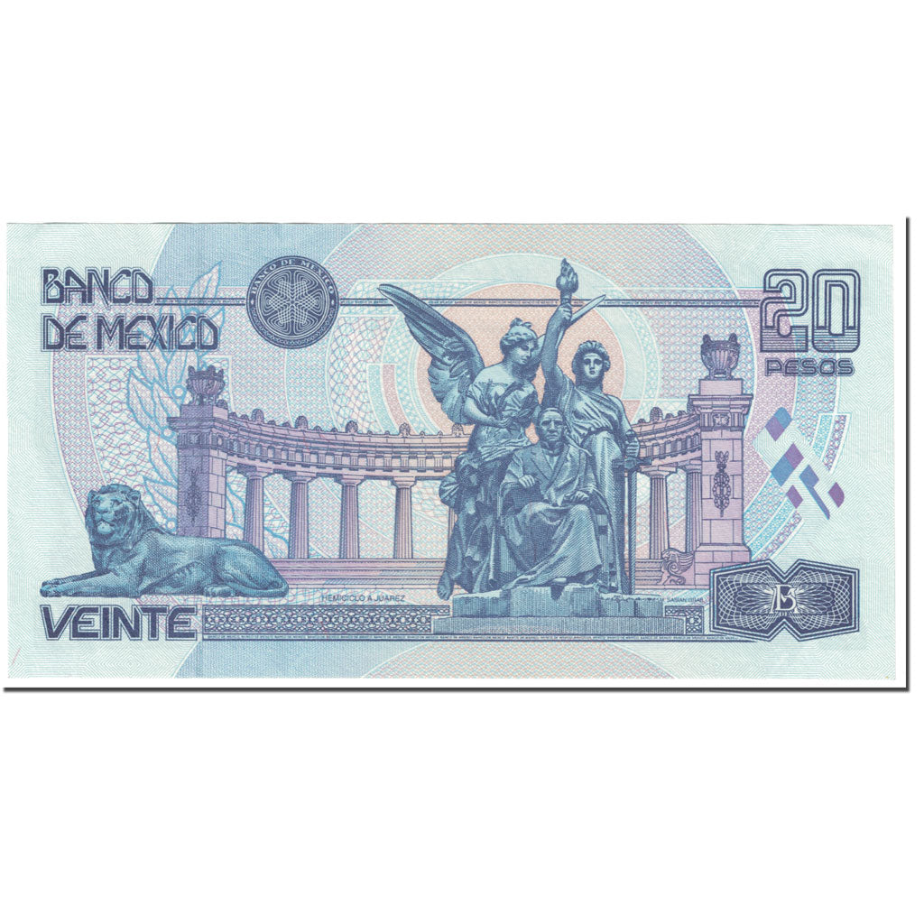 Banknote, Mexico, 20 Pesos, 1998, 1998-03-17, KM:106c, UNC(65-70)