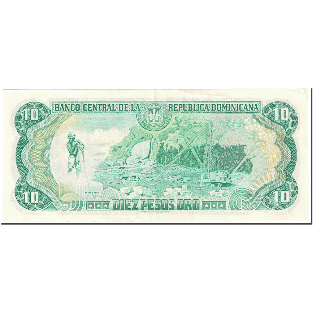 Banknote, Dominican Republic, 10 Pesos Oro, 1998, Undated (1998), KM:153a