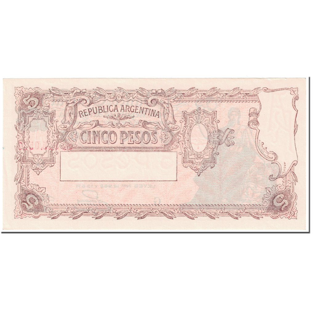 Banknote, Argentina, 5 Pesos, 1953, Undated (1953), KM:264a, UNC(63)