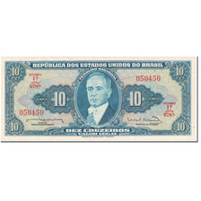 Banknote, Brazil, 10 Cruzeiros, 1963, Undated (1963), KM:167b, UNC(63)