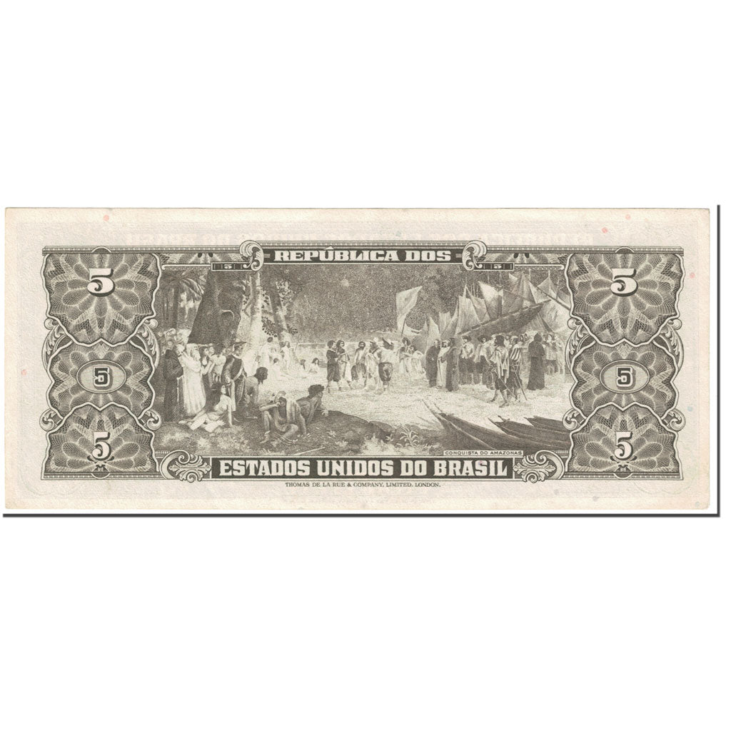 Banconote, Brasile, 5 Cruzeiros, 1964, Undated (1964), KM:176d, SPL