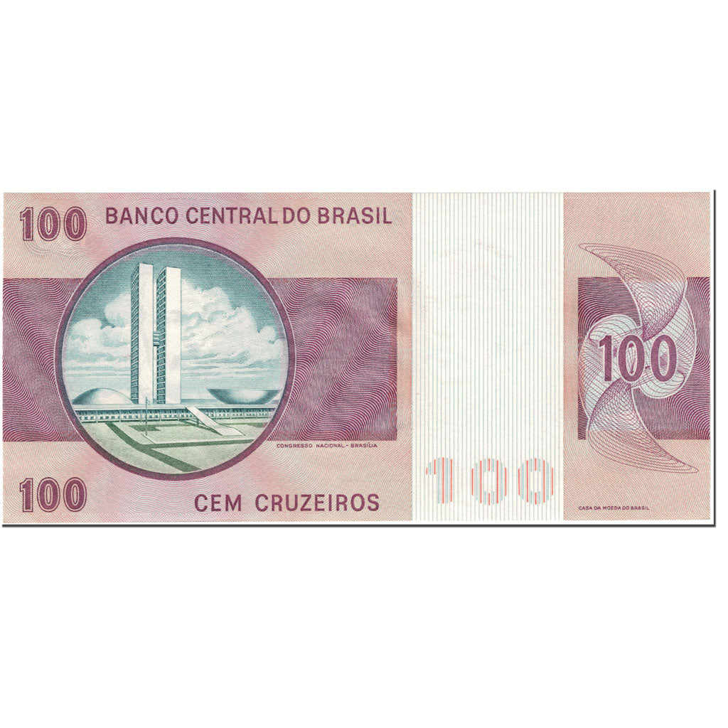 Banknote, Brazil, 100 Cruzeiros, 1981, Undated (1981), KM:195Ab, UNC(65-70)