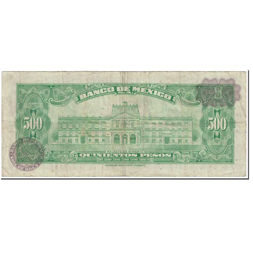 Billete, 500 Pesos, 1972, México, 1972-12-29, KM:51p, BC
