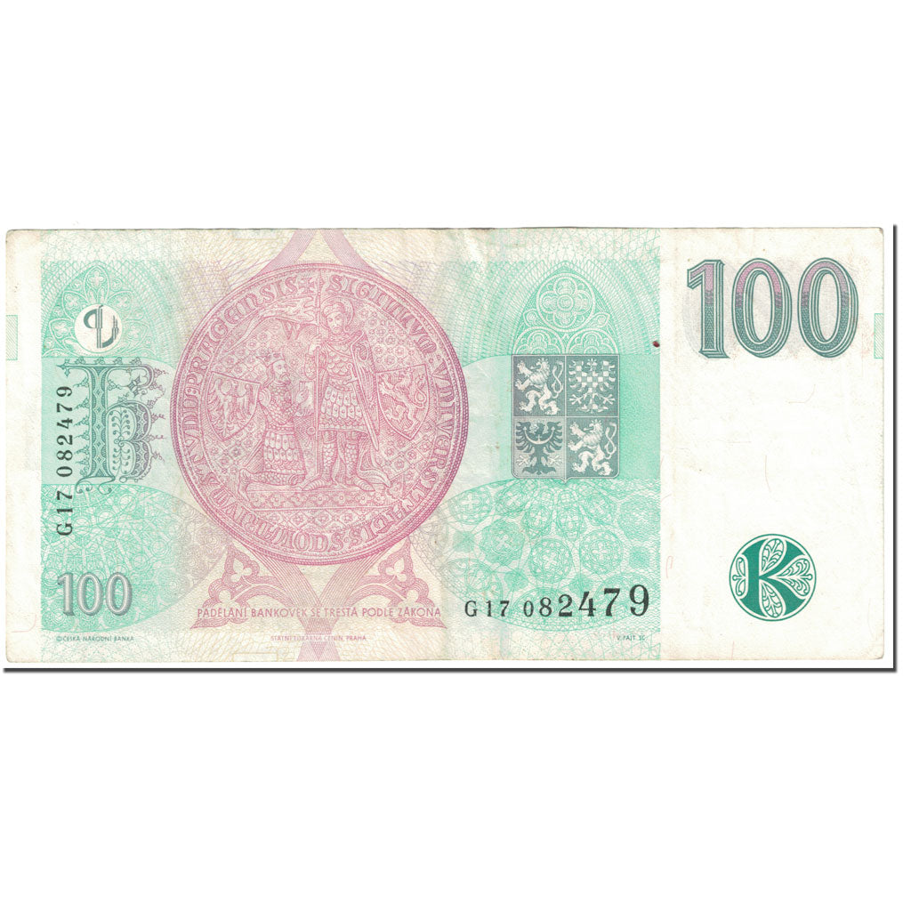 Banknote, Czech Republic, 100 Korun, 1997, 1997-10-15, KM:18, EF(40-45)