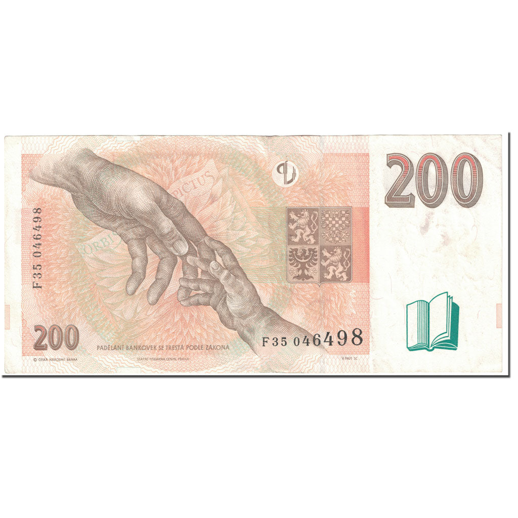 Banknote, Czech Republic, 200 Korun, 1998, Undated (1998), KM:19, EF(40-45)