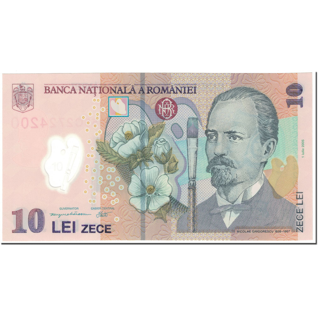 Banknote, Romania, 10 Lei, 2005, 2005-07-01, KM:119a, UNC(65-70)