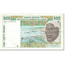 Banknote, West African States, 500 Francs, 1991, Undated (1991), KM:710Ka