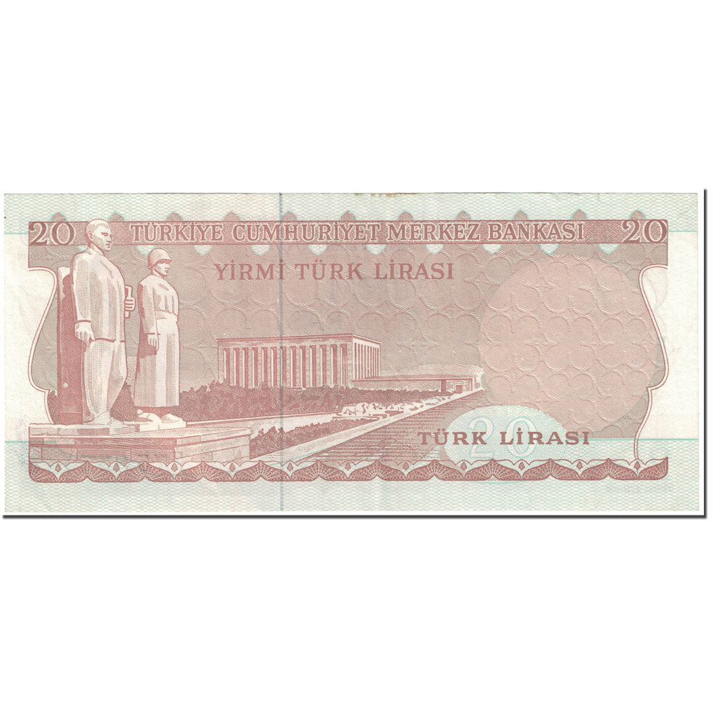 Biljet, Turkije, 20 Lira, 1979-87, Undated(1979-87), KM:187a, SUP