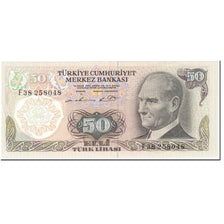 Banknote, Turkey, 50 Lira, 1976-87, Undated(1976-87), KM:188, UNC(63)