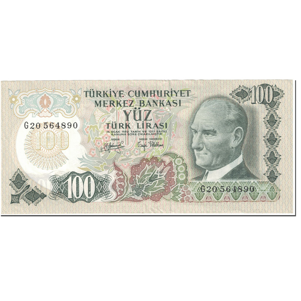 Billet, Turquie, 100 Lira, 1979-1986, Undated(1979-86), KM:189a, SUP+