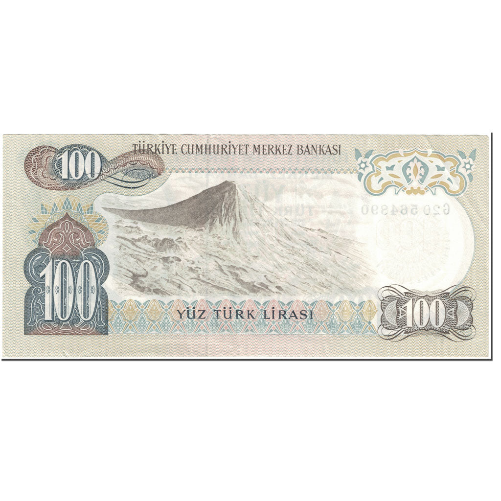 Billet, Turquie, 100 Lira, 1979-1986, Undated(1979-86), KM:189a, SUP+
