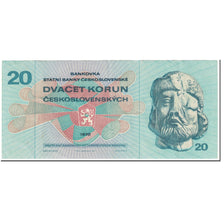 Banknote, Czechoslovakia, 20 Korun, 1970, UNdated (1970), KM:92, UNC(63)