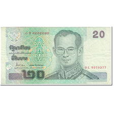 Banknote, Thailand, 20 Baht, 2003, Undated (2003), KM:109, AU(50-53)