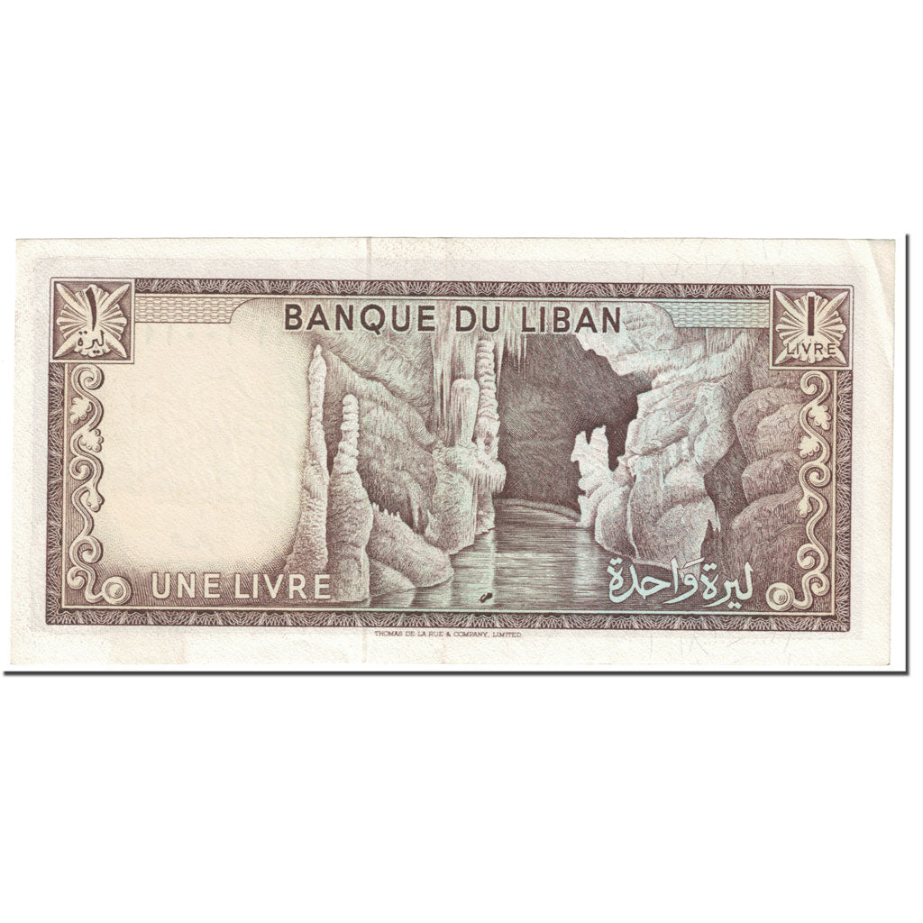 Geldschein, Lebanon, 1 Livre, 1968, undated (1968), KM:61a, UNZ-
