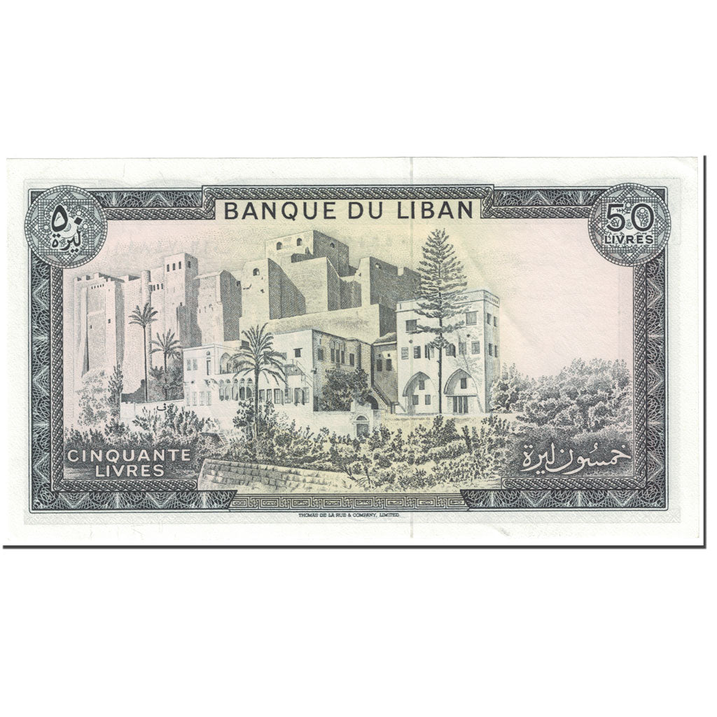 Biljet, Libanon, 50 Livres, 1978, Undated (1978), KM:65b, NIEUW