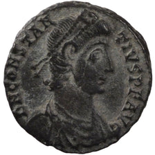 Constantius II, Nummus, Sirmium, EF(40-45), Copper, Cohen #45, 2.00