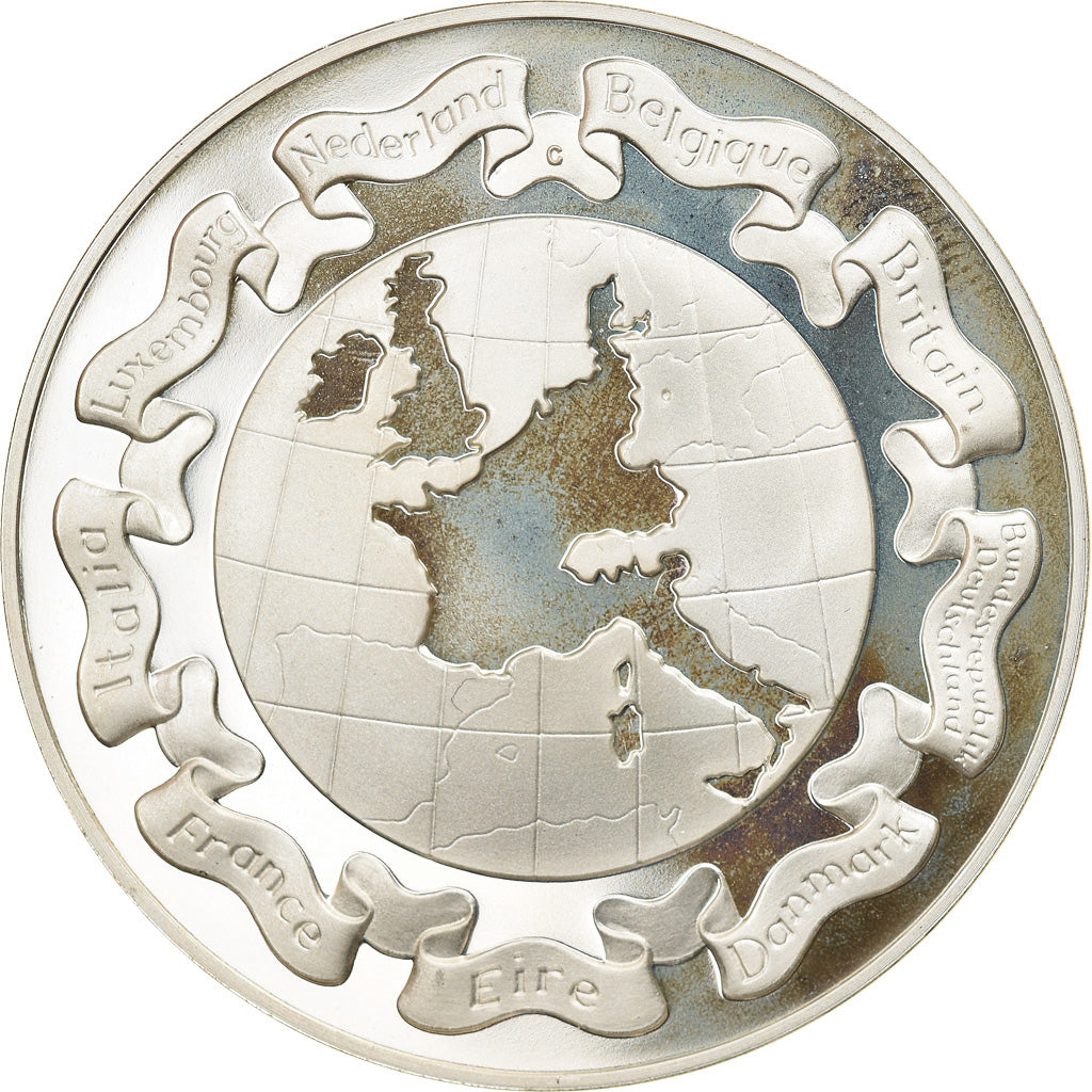 Frankrijk, Medaille, La Communauté Européenne à Neuf Pays, Politics, Society