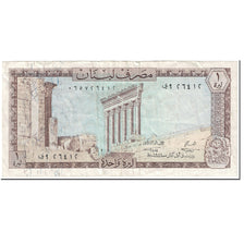 Banknote, Lebanon, 1 Livre, 1971, Undated (1971), KM:61b, EF(40-45)