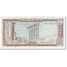 Banconote, Libano, 1 Livre, 1971, Undated (1971), KM:61b, BB
