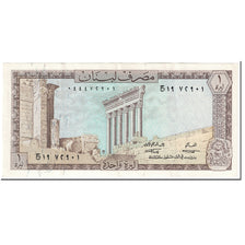 Banknote, Lebanon, 1 Livre, 1968, undated (1968), KM:61a, AU(55-58)