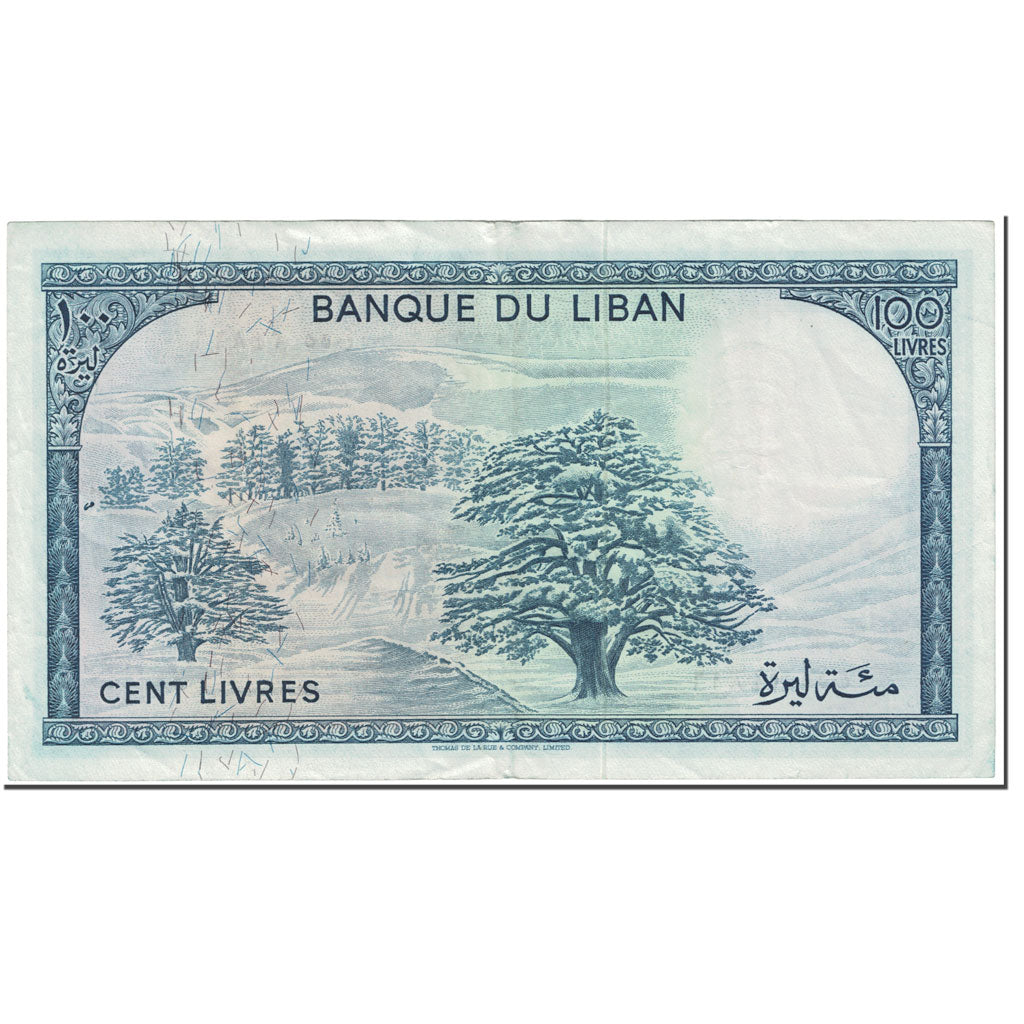 Banknote, Lebanon, 100 Livres, 1972, Undated (1972), KM:66b, AU(55-58)