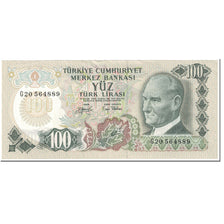 Banknote, Turkey, 100 Lira, 1983-86, Undated (1983-86), KM:189a, UNC(65-70)
