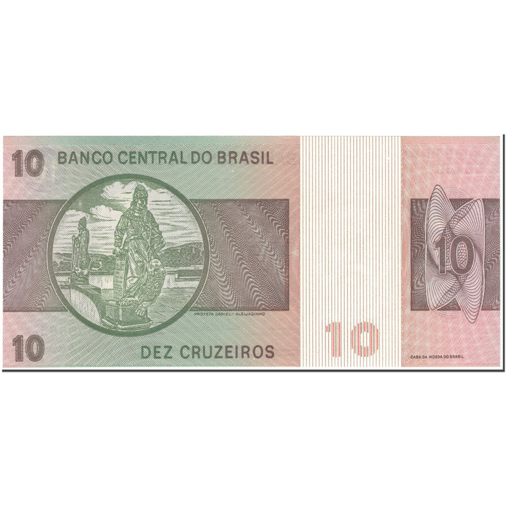 Geldschein, Brasilien, 10 Cruzeiros, 1979, Undated (1979), KM:193c, UNZ