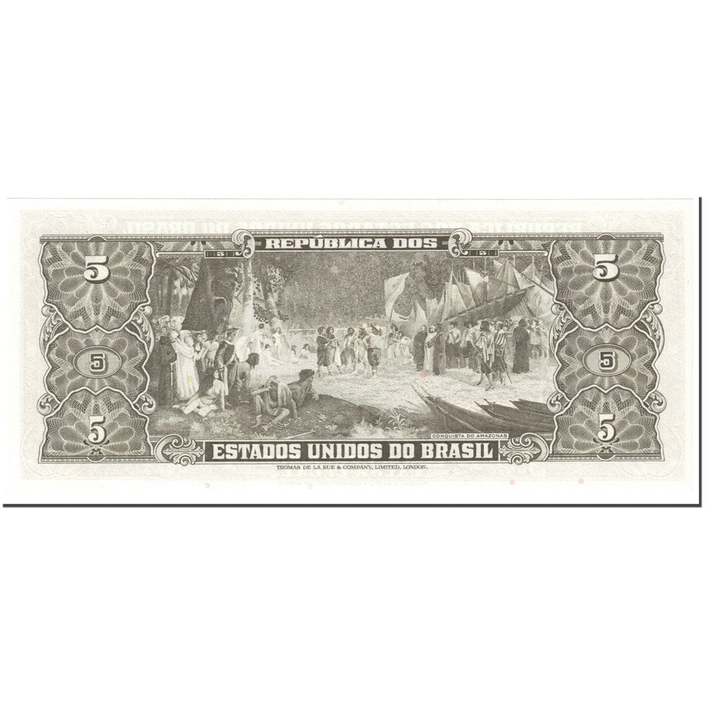 Banconote, Brasile, 5 Cruzeiros, 1962, Undated (1962), KM:176a, FDS