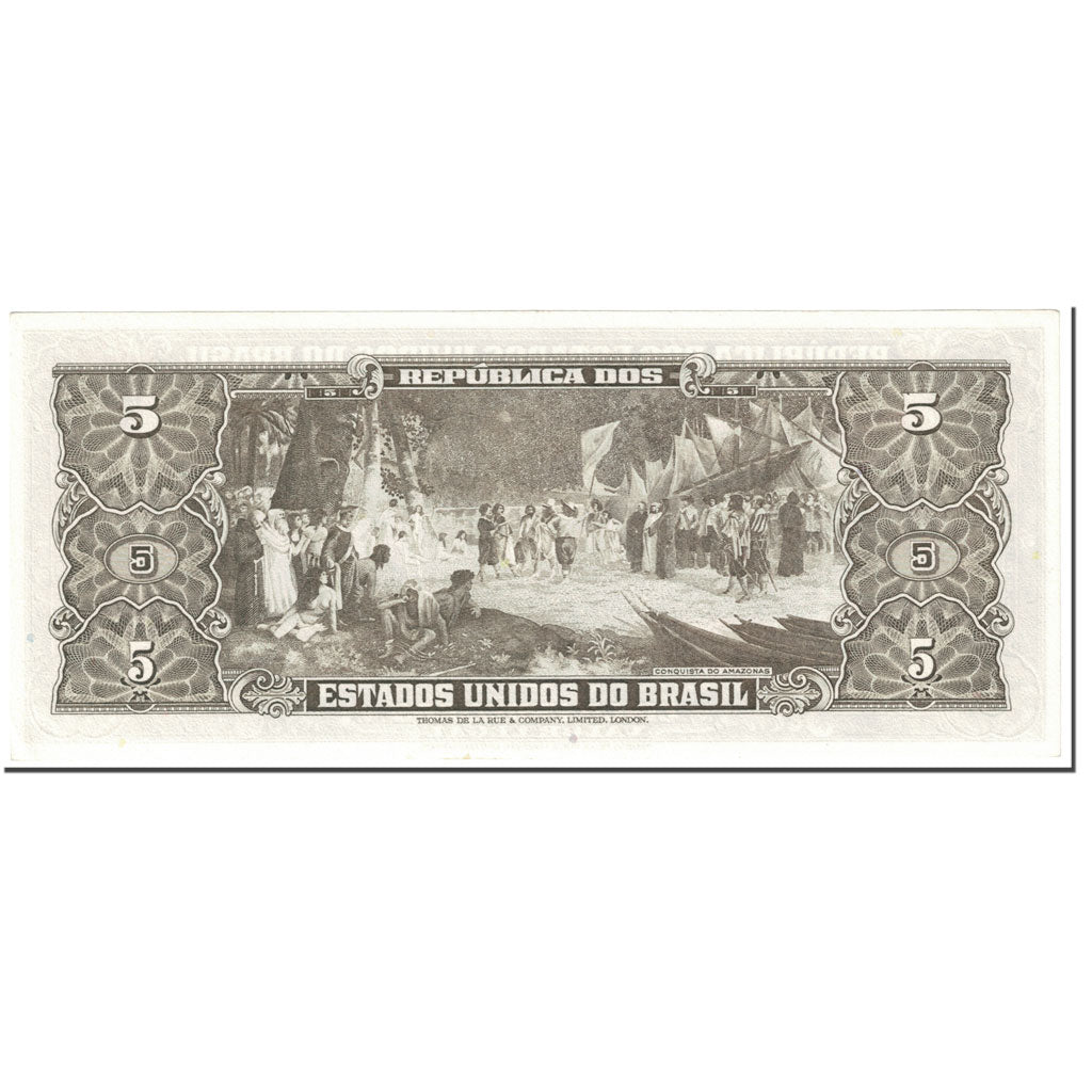 Banconote, Brasile, 5 Cruzeiros, 1964, Undated (1964), KM:176d, SPL