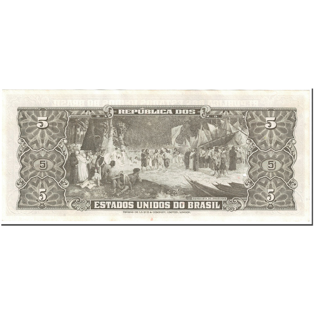 Banconote, Brasile, 5 Cruzeiros, 1963, Undated (1963), KM:176b, SPL