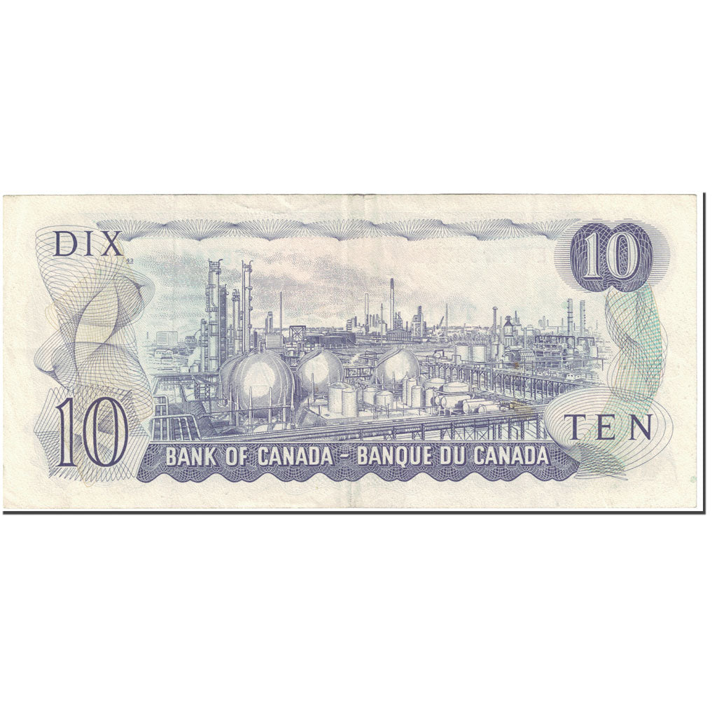 Banknote, Canada, 10 Dollars, 1971, Undated (1971), KM:88d, EF(40-45)