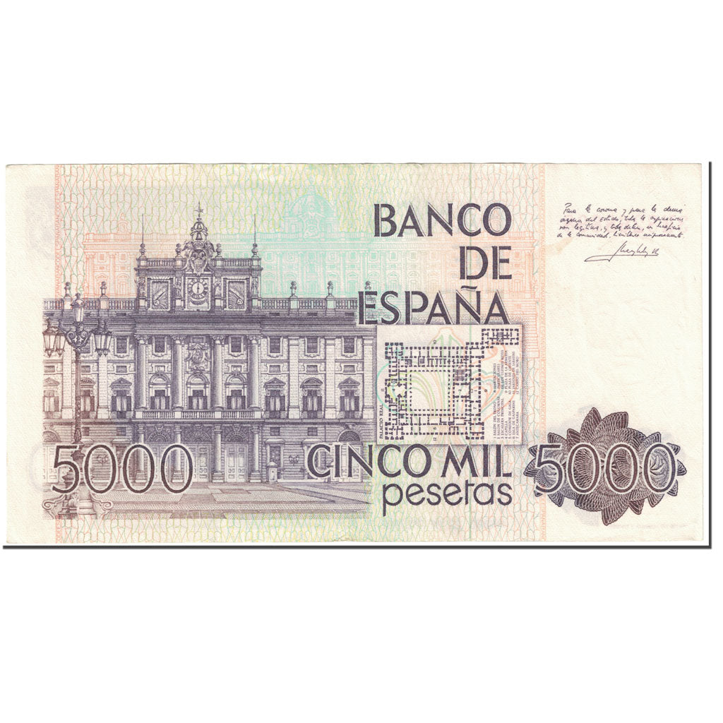 Banknote, Spain, 5000 Pesetas, 1979, Undated (1979), KM:160, AU(55-58)