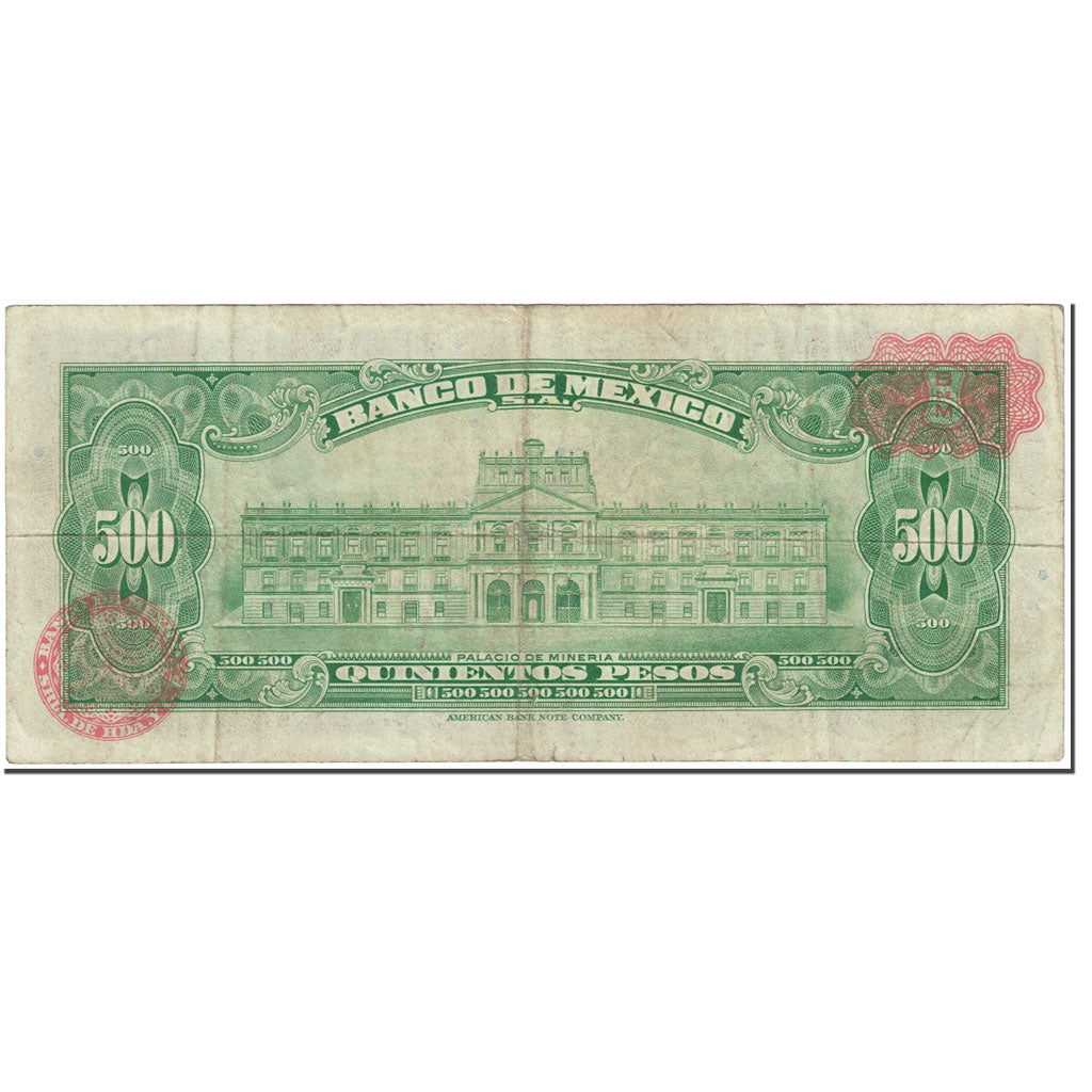 Banknote, Mexico, 500 Pesos, 1972, Undated (1972), KM:51o, UNC(65-70)