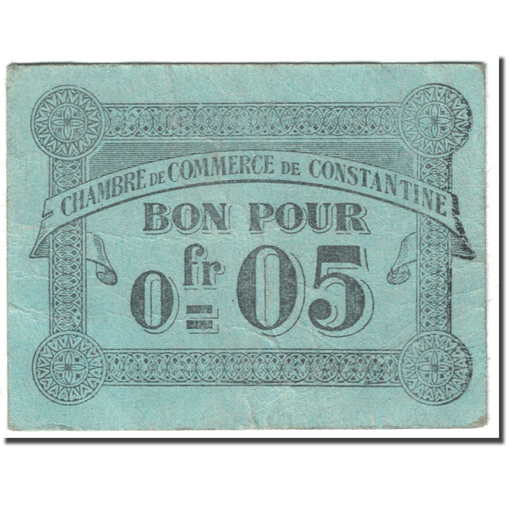 Banknote, Algeria, 5 Centimes, JP.38, 1915-10-12, AU(50-53)