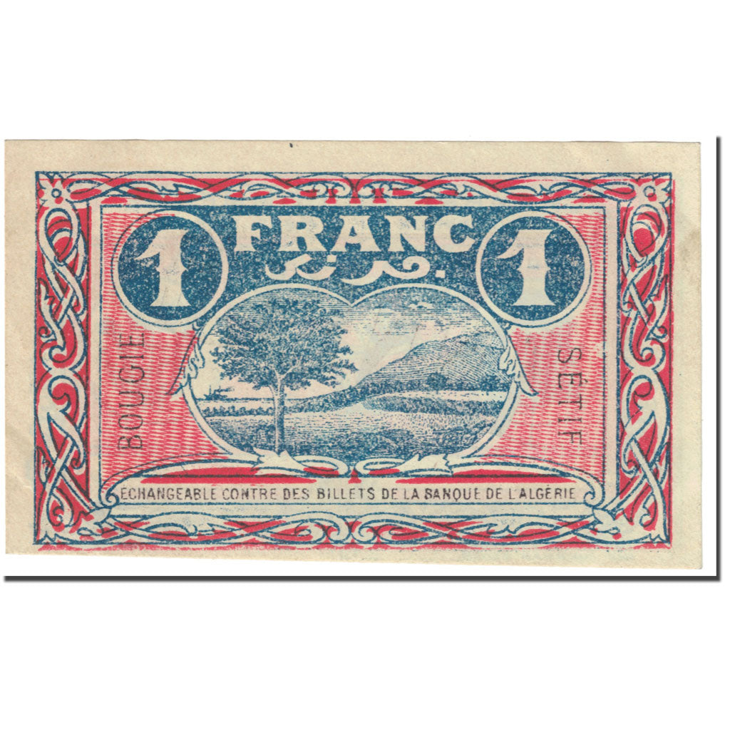 Banknote, Algeria, 1 Franc,  JP.139.07, 1918-03-09, UNC(63)