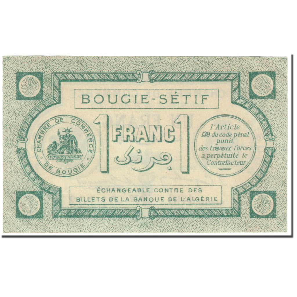 Banknote, Algeria, 1 Franc, JP.139.01, 1915-04-17, UNC(65-70)