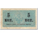 Banknote, Russia, 5 Kopeks, 1915, Undated (1915), KM:27A, EF(40-45)