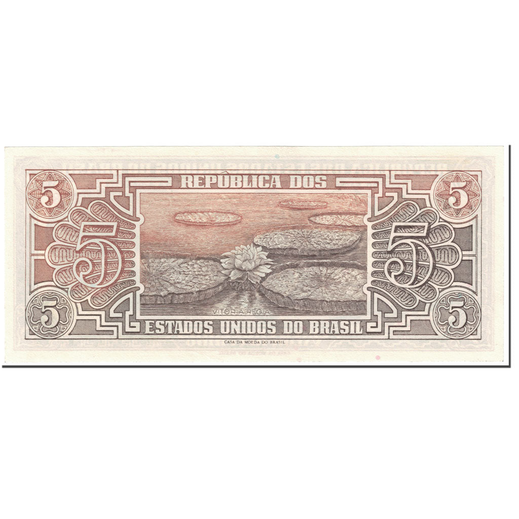 Banconote, Brasile, 5 Cruzeiros, 1961-1962, Undated (1961-1962), KM:166b, SPL