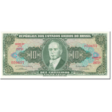 Banknote, Brazil, 10 Cruzeiros, 1962, Undated (1962), KM:177a, UNC(65-70)