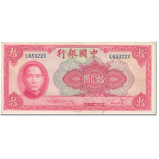 Banknote, China, 10 Yüan, 1940, Undated (1940), KM:85a, VF(20-25)