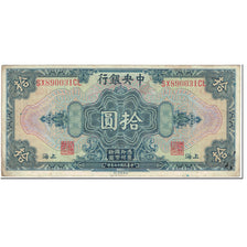 Banknote, China, 10 Dollars, 1928, Undated (1928), KM:197d, VF(20-25)