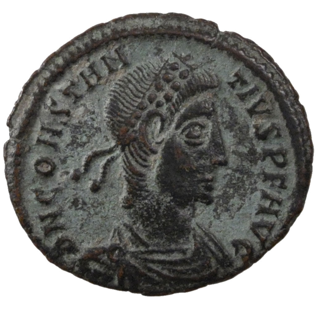 Constantius II, Nummus, Siscia, AU(50-53), Copper, Cohen #58, 2.20