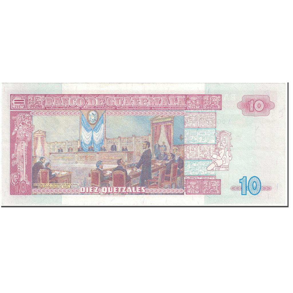 Banknote, Guatemala, 10 Quetzales, 2003, 2003-02-12, KM:107, UNC(63)